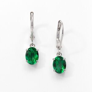 Elegant Green Drop Earrings